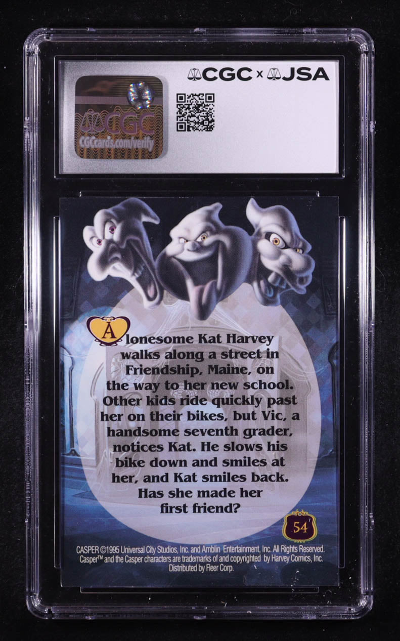 Devon Sawa Signed 1995 Fleer Casper She's Just His Speed #54 (CGC | Autograph Graded CGC 9) Autograph Graded CGC 9