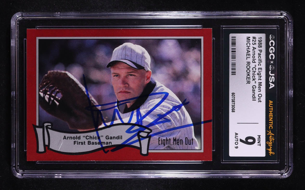 Michael Rooker Signed 1988 Pacific Eight Men Out Arnold "Chick" Gandil #25 (CGC 9 | Autograph Graded CGC 9) Autograph Graded CGC 9
