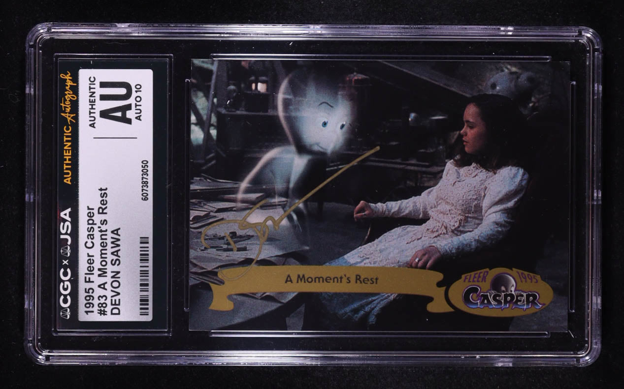 Devon Sawa Signed 1995 Fleer Casper A Moment's Rest #83 (CGC | Autograph Graded CGC 10) Autograph Graded CGC 10