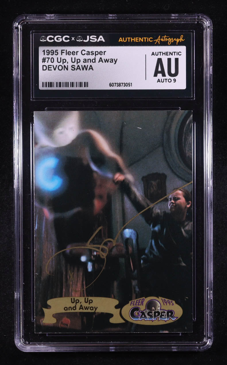 Devon Sawa Signed 1995 Fleer Casper Up, Up and Away #70 (CGC | Autograph Graded CGC 9) Autograph Graded CGC 9