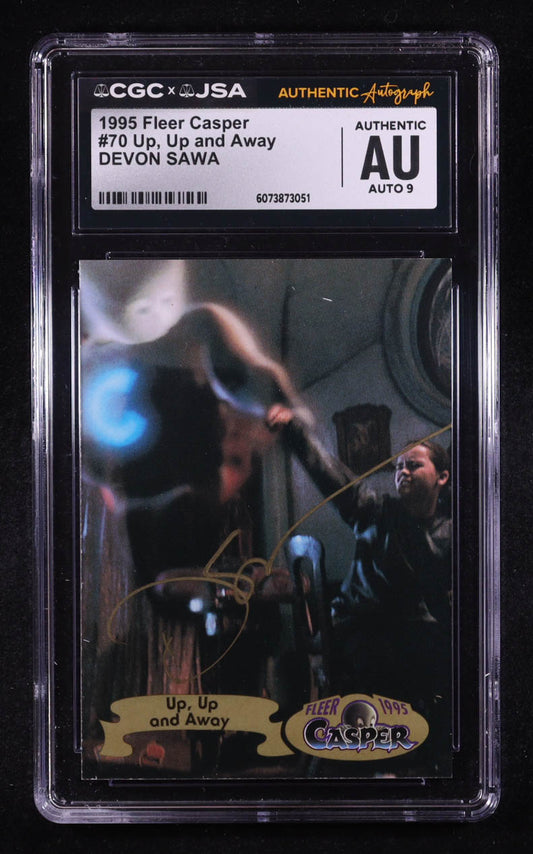 Devon Sawa Signed 1995 Fleer Casper Up, Up and Away #70 (CGC | Autograph Graded CGC 9) Autograph Graded CGC 9