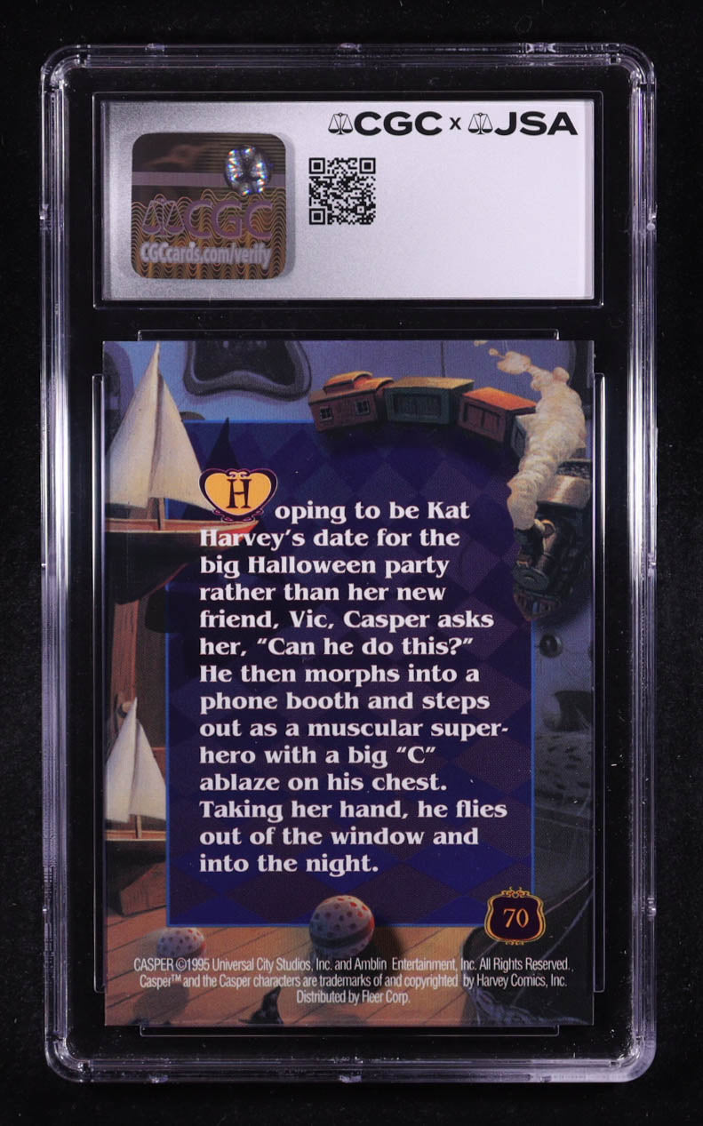 Devon Sawa Signed 1995 Fleer Casper Up, Up and Away #70 (CGC | Autograph Graded CGC 9) Autograph Graded CGC 9