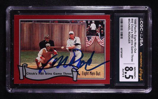 Michael Rooker Signed 1988 Pacific Eight Men Out Arnold "Chick" RBI Wins Game Three #46 (CGC 8.5 | Autograph Graded CGC 9) Autograph Graded CGC 9
