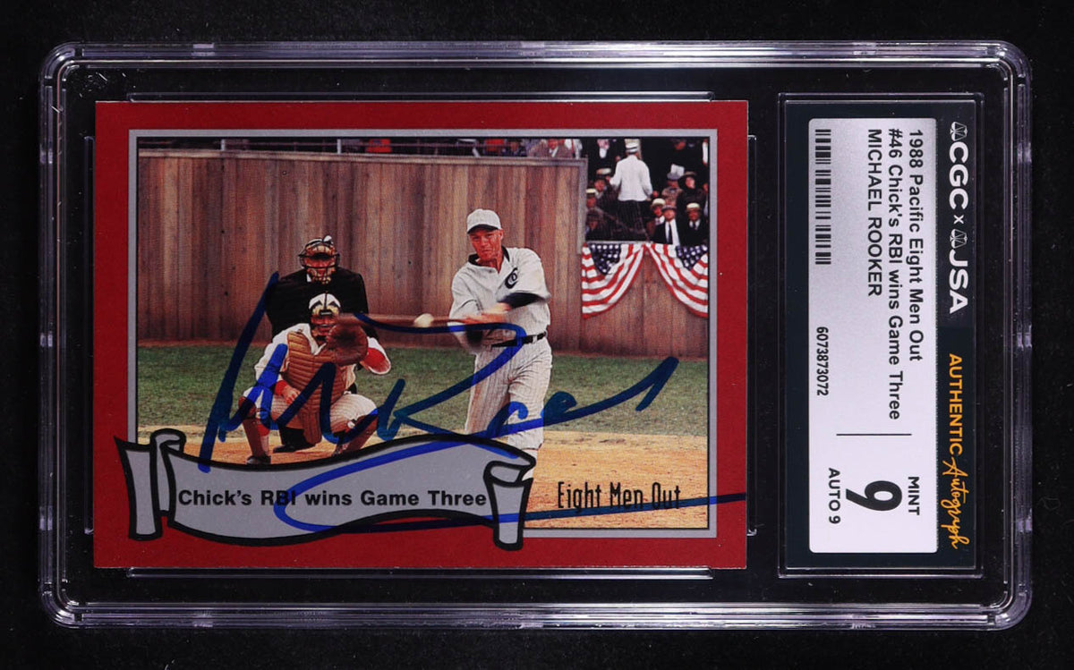 Michael Rooker Signed 1988 Pacific Eight Men Out Arnold "Chick" RBI Wins Game Three #46 (CGC 9 | Autograph Graded CGC 9) Autograph Graded CGC 9