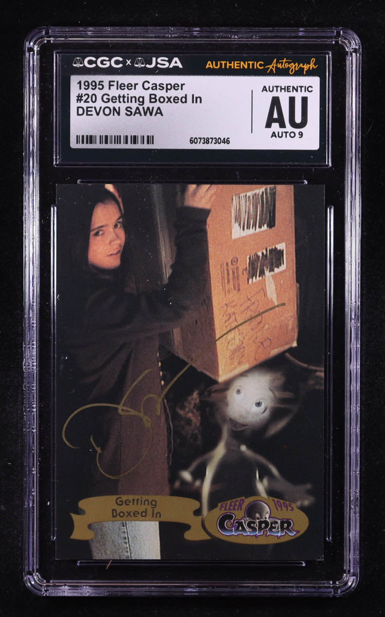 Devon Sawa Signed 1995 Fleer Casper Getting Boxed In #20 (CGC | Autograph Graded CGC 9) Autograph Graded CGC 9