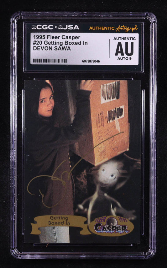 Devon Sawa Signed 1995 Fleer Casper Getting Boxed In #20 (CGC | Autograph Graded CGC 9) Autograph Graded CGC 9