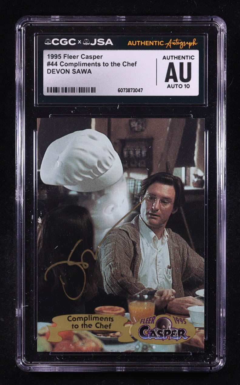 Devon Sawa Signed 1995 Fleer Casper Getting Boxed In #44 (CGC | Autograph Graded CGC 10) Autograph Graded CGC 10