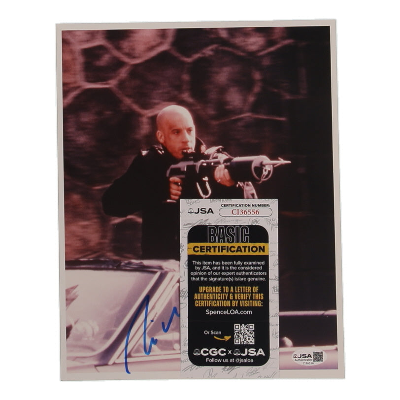 Vin Diesel Signed "XXX" 8x10 Photo (JSA) - Xander "XXX" Cage