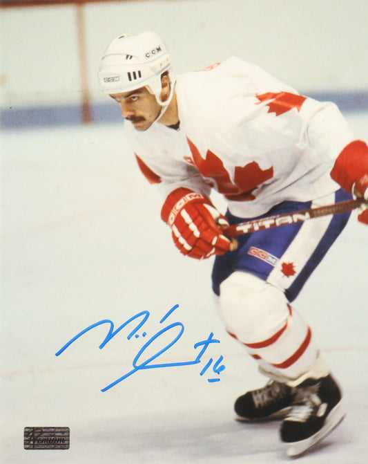Michel Goulet Signed Team Canada 8x10 Photo (Premium Autographs)
