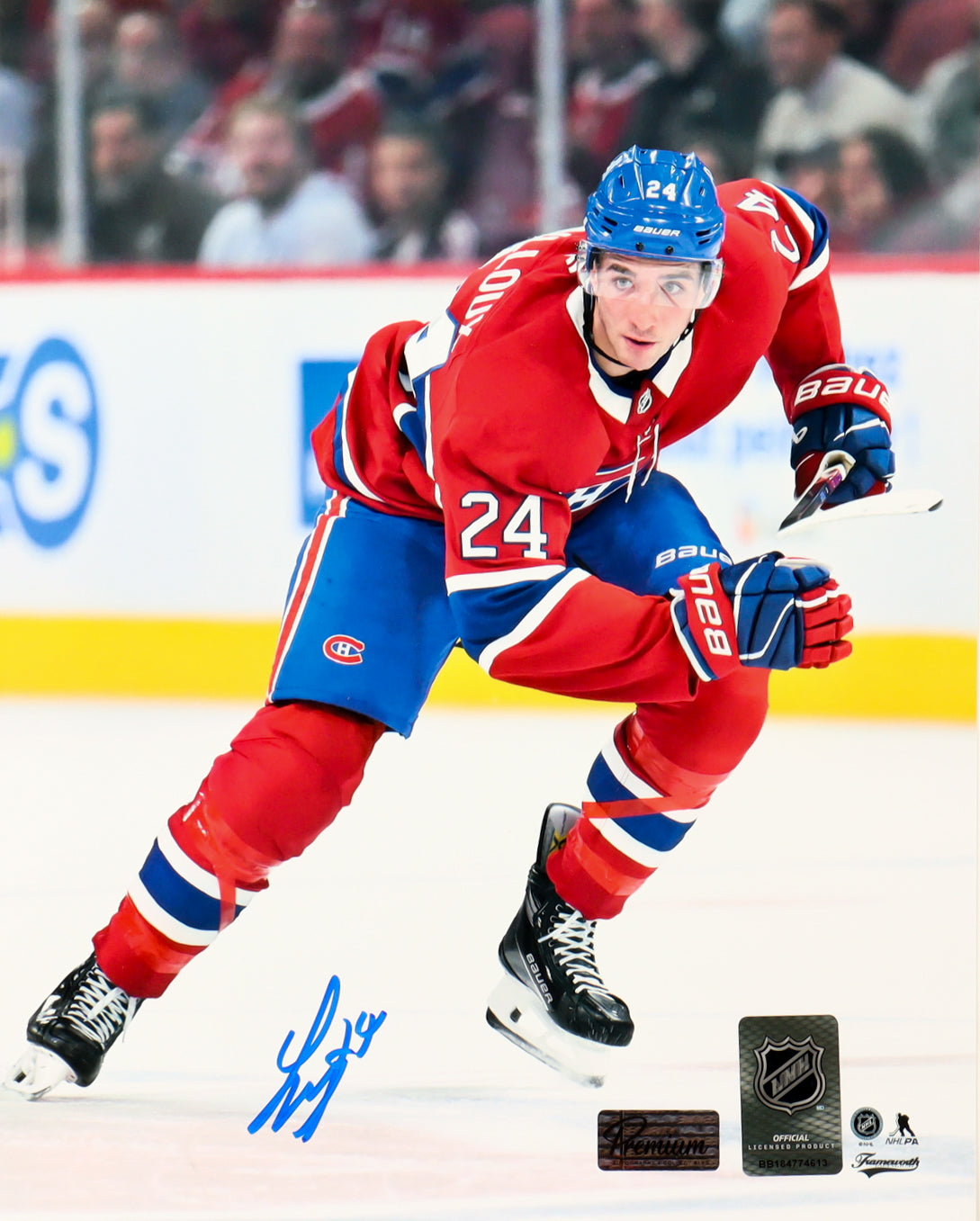 Logan Mailloux Signed Canadiens 8x10 Photo (Premium Autographs)