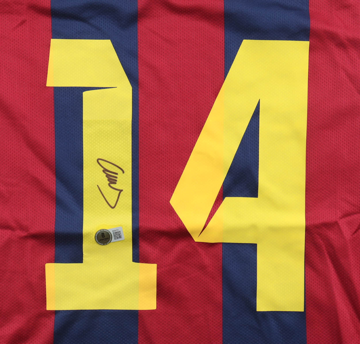 Javier Mascherano Signed Barcelona Nike Authentic Jersey (Beckett)