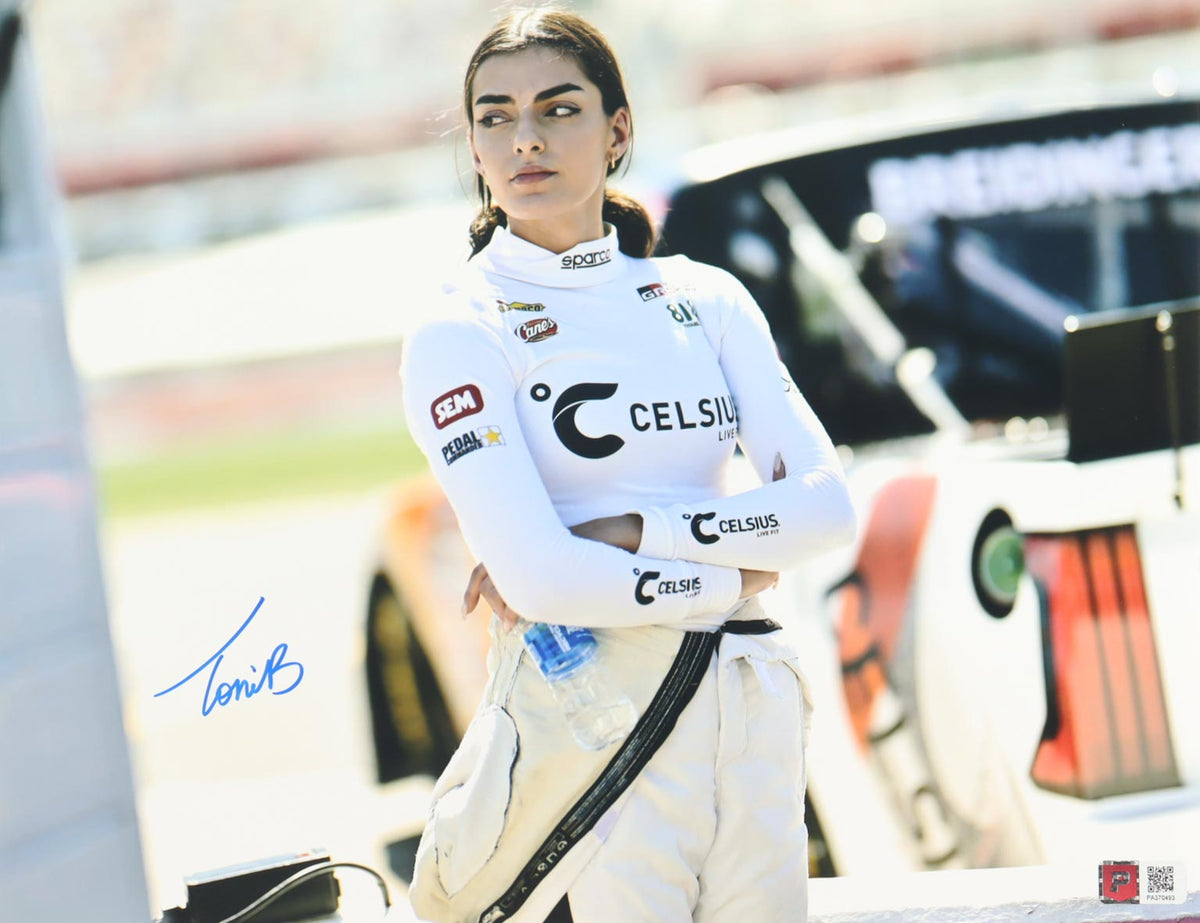 Toni Breidinger Signed NASACAR Craftsman Truck Series 11x14 Photo (PA)