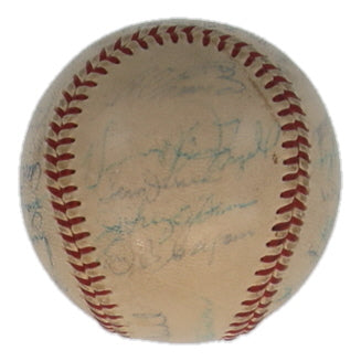 1958 St. Louis Cardinals | ONL Baseball Signed (JSA) by (25) with Stan Musial, Sal Maglie, Ken Boyer
