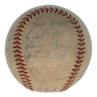1958 St. Louis Cardinals | ONL Baseball Signed (JSA) by (25) with Stan Musial, Sal Maglie, Ken Boyer
