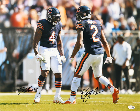 D. J. Moore and D'Andre Swift Signed (JSA) Bears 16x20 Photo - JSA Witnessed