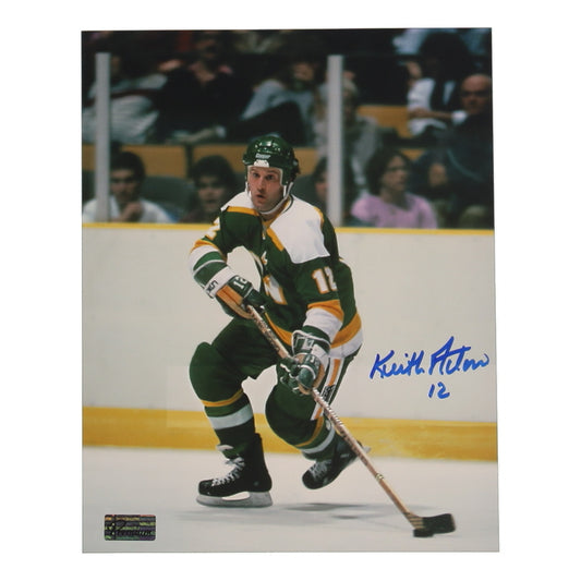Keith Acton Signed North Stars 8x10 Photo (Premium Autographs)
