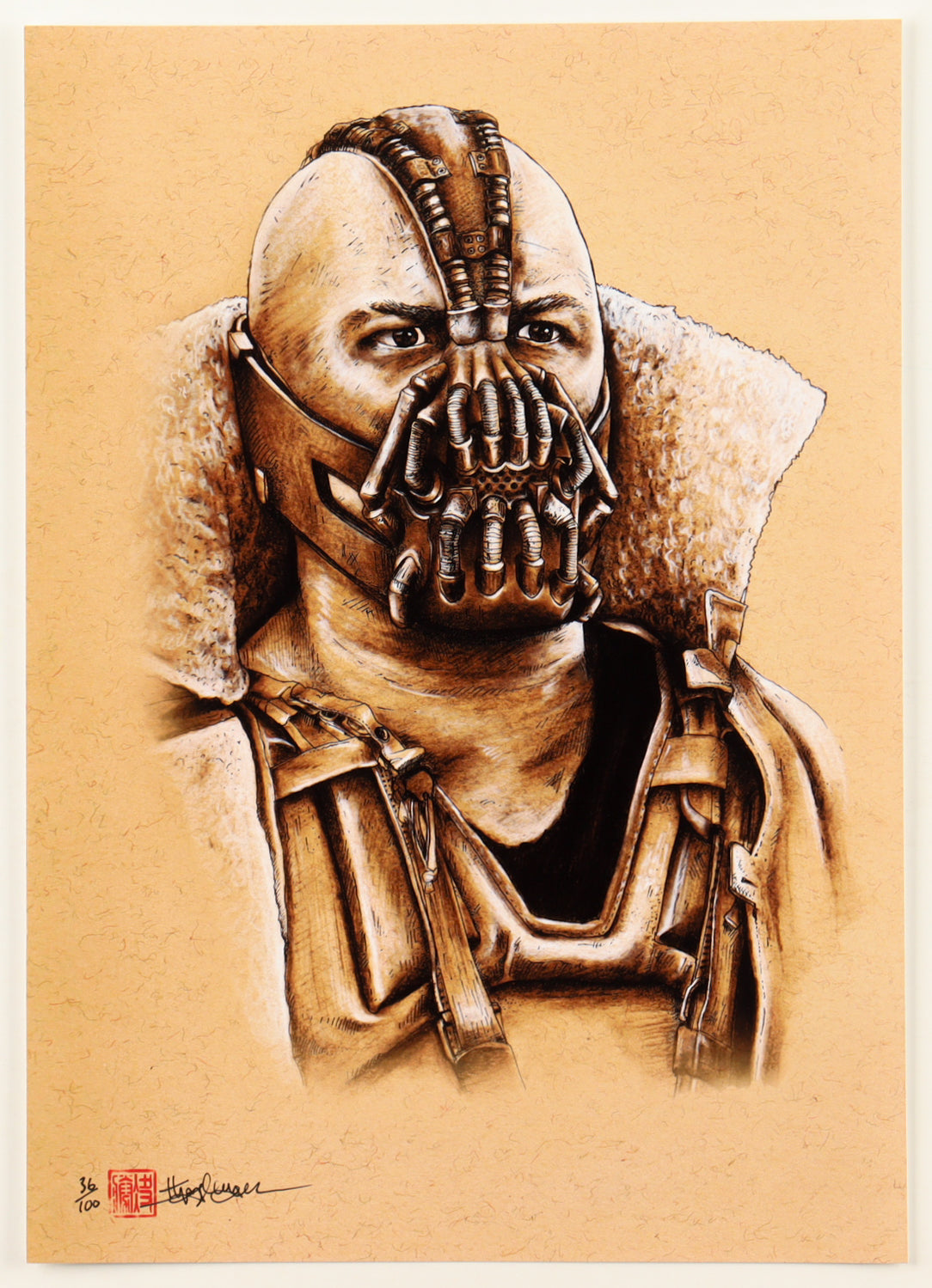 "Bane" The Dark Knight Rises LE 8x12 Art Print by Thang Nguyen #/100 (PA) Renowned Artist (Supershinobi) | Limited Edition #/100