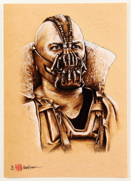 "Bane" The Dark Knight Rises LE 8x12 Art Print by Thang Nguyen #/100 (PA) Renowned Artist (Supershinobi) | Limited Edition #/100