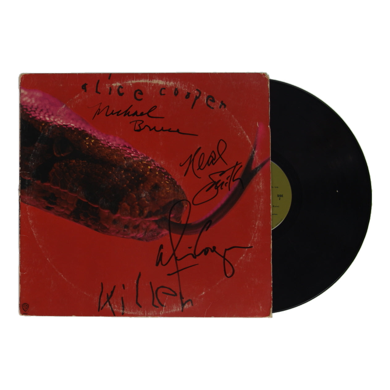 Alice Cooper, Neal Smith & Michael Bruce Signed (JSA) "Killer" Vinyl Record Album