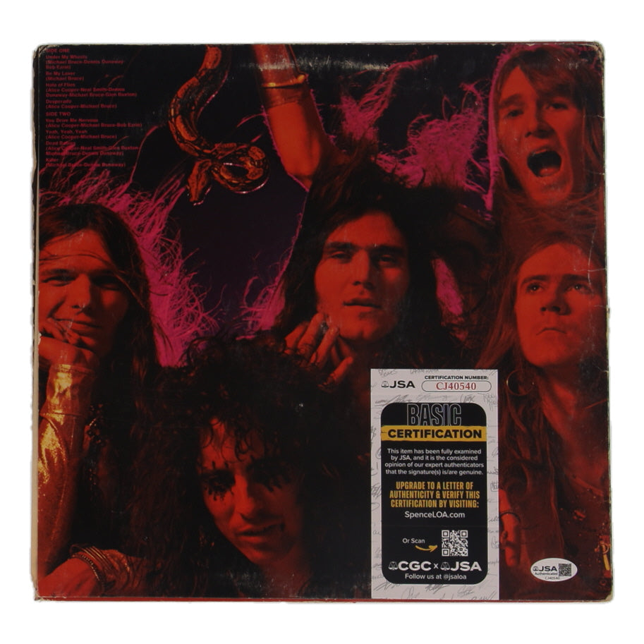 Alice Cooper, Neal Smith & Michael Bruce Signed (JSA) "Killer" Vinyl Record Album