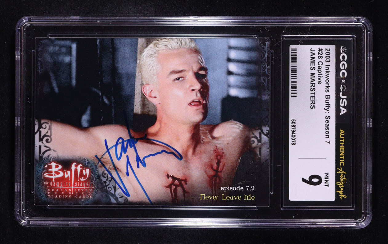 James Marsters Signed 2003 Inkworks Buffy the Vampire Slayer Season Seven #28 (CGC 9)