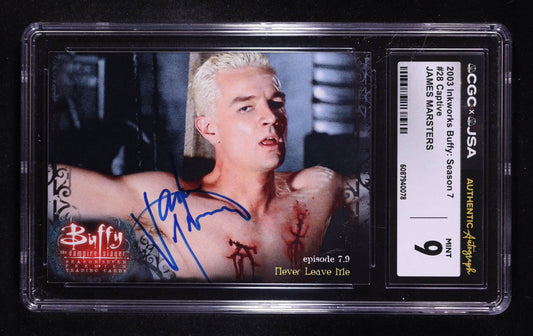 James Marsters Signed 2003 Inkworks Buffy the Vampire Slayer Season Seven #28 (CGC 9)
