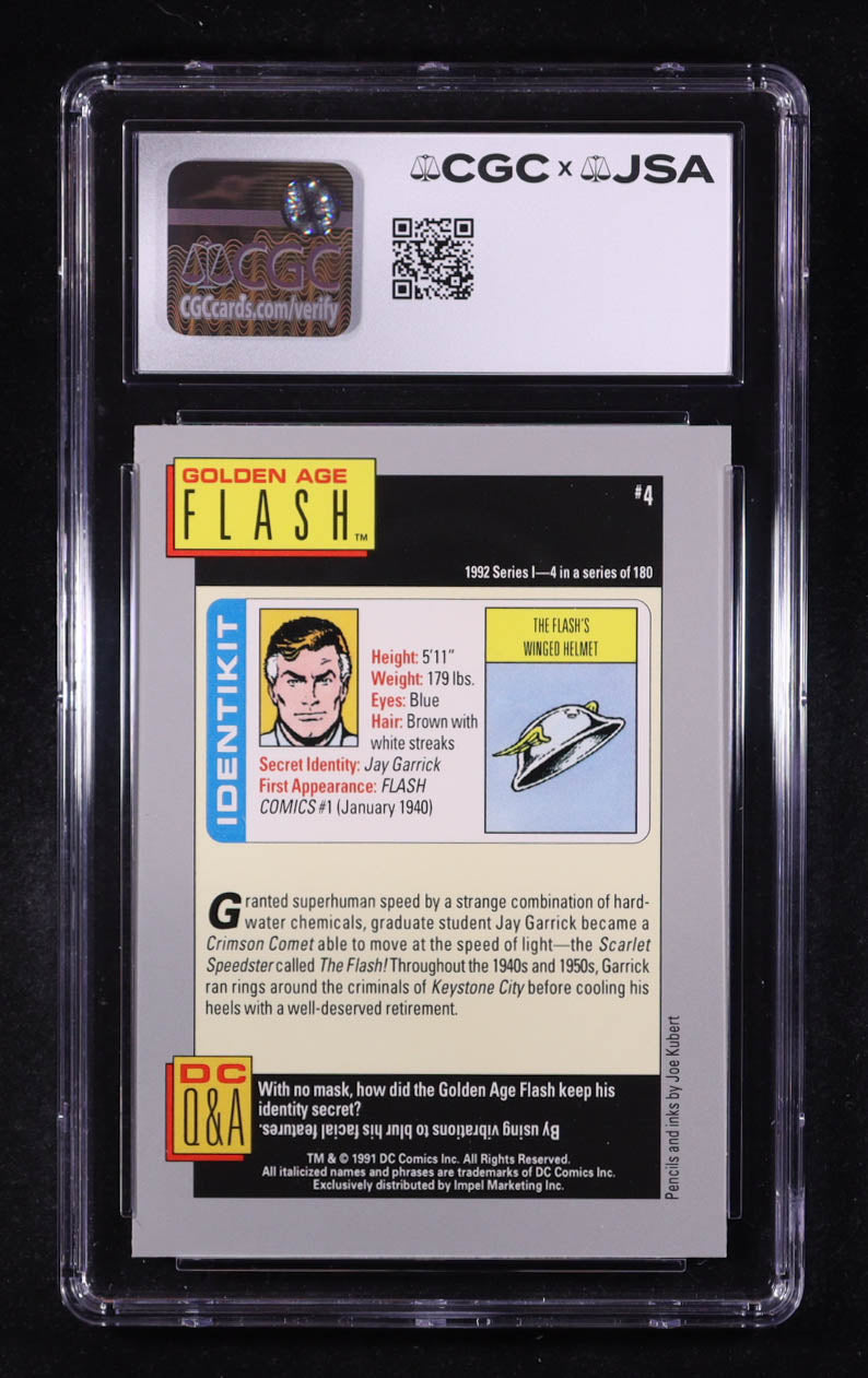 John Wesley Shipp Signed 1992 Impel DC Comics Cosmic #4 (CGC 9 | Auto 10) - Flash