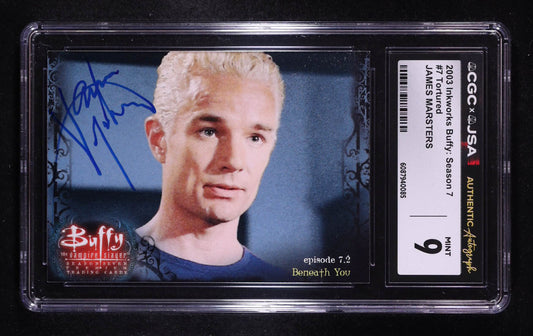 James Marsters Signed 2003 Inkworks Buffy the Vampire Slayer Season Seven #7 (CGC 9) - Spike