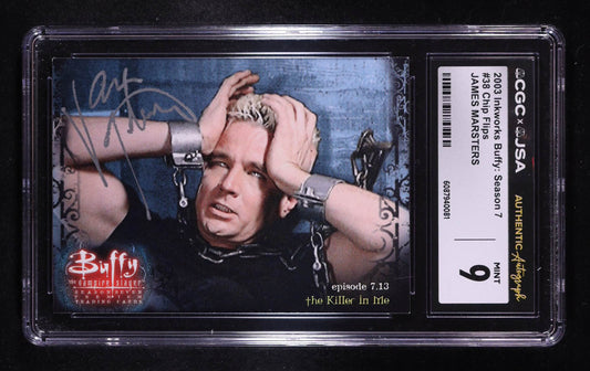 James Marsters Signed 2003 Inkworks Buffy the Vampire Slayer Season Seven #38 (CGC 9) Spike