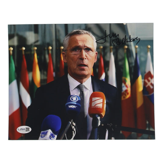 Jens Stoltenberg Signed 8x10 Photo (JSA)