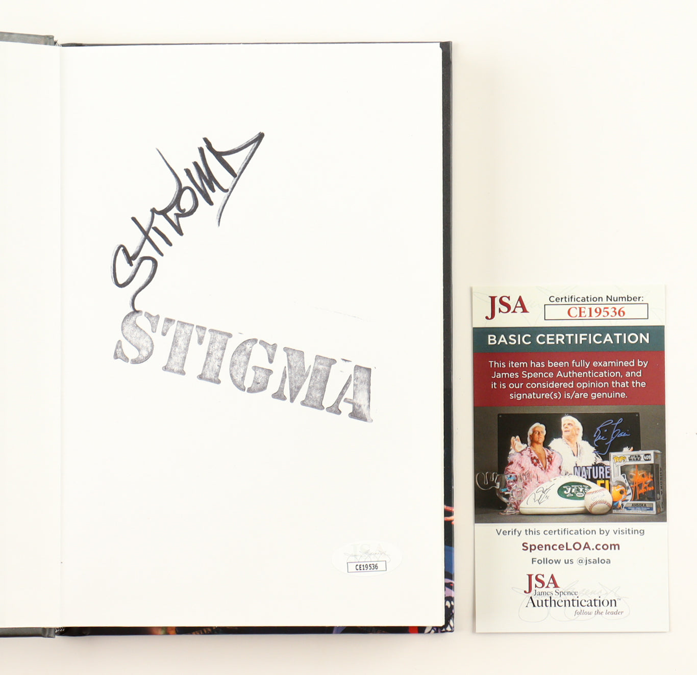 Vinnie Stigma Signed (JSA) "The Most Interesting Man in the World" Hardcover Book