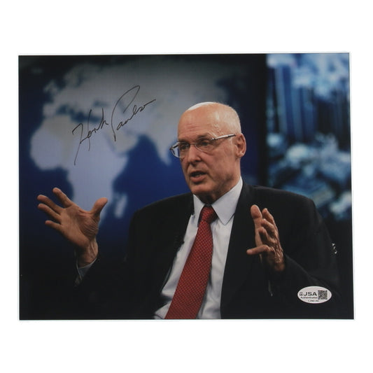Henry Paulson Signed 8x10 Photo (JSA) - 74th United States Secretary of the Treasury
