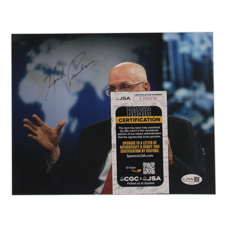Henry Paulson Signed 8x10 Photo (JSA) - 74th United States Secretary of the Treasury