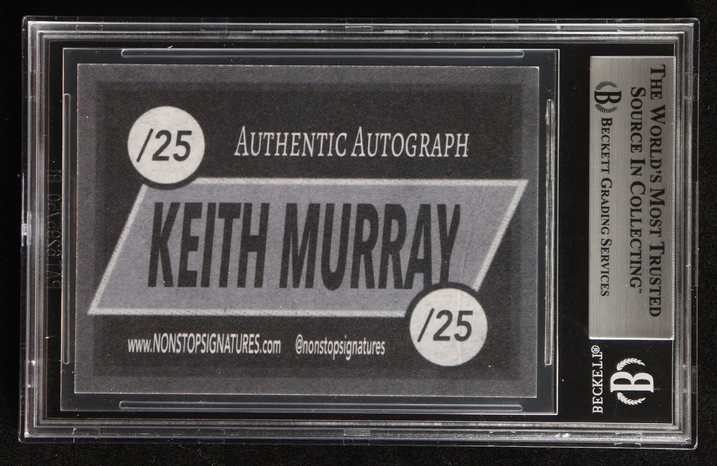 Keith Murray Signed Def Squad The Most Beautifullest Custom Trading Card (BGS Encapsulated) Autograph Graded Authentic