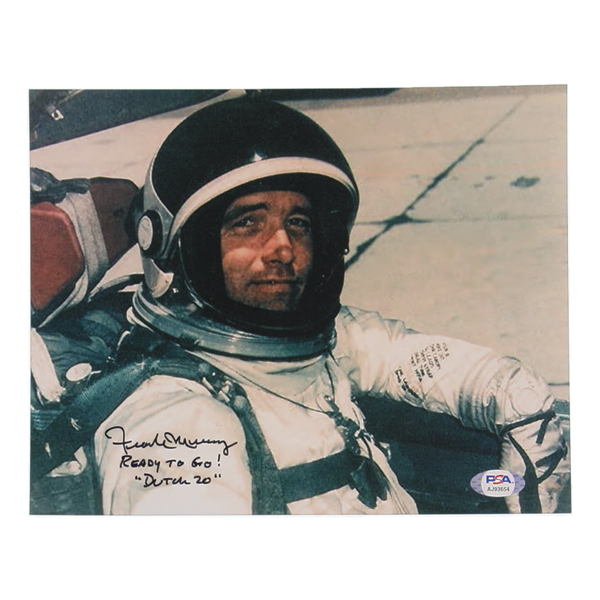 Frank Murray Signed (PSA) 8x10 Photo Inscribed "Ready To Go! Dutch 20" - Oxcart Pilot CIA