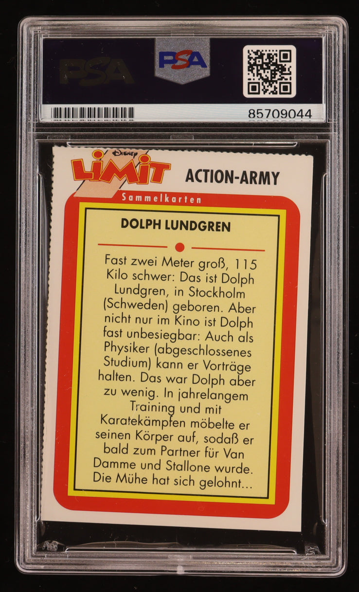 Dolph Lundgren Signed Disney Limit Action-Army Sammelkarten (PSA) Autograph Graded PSA Authentic