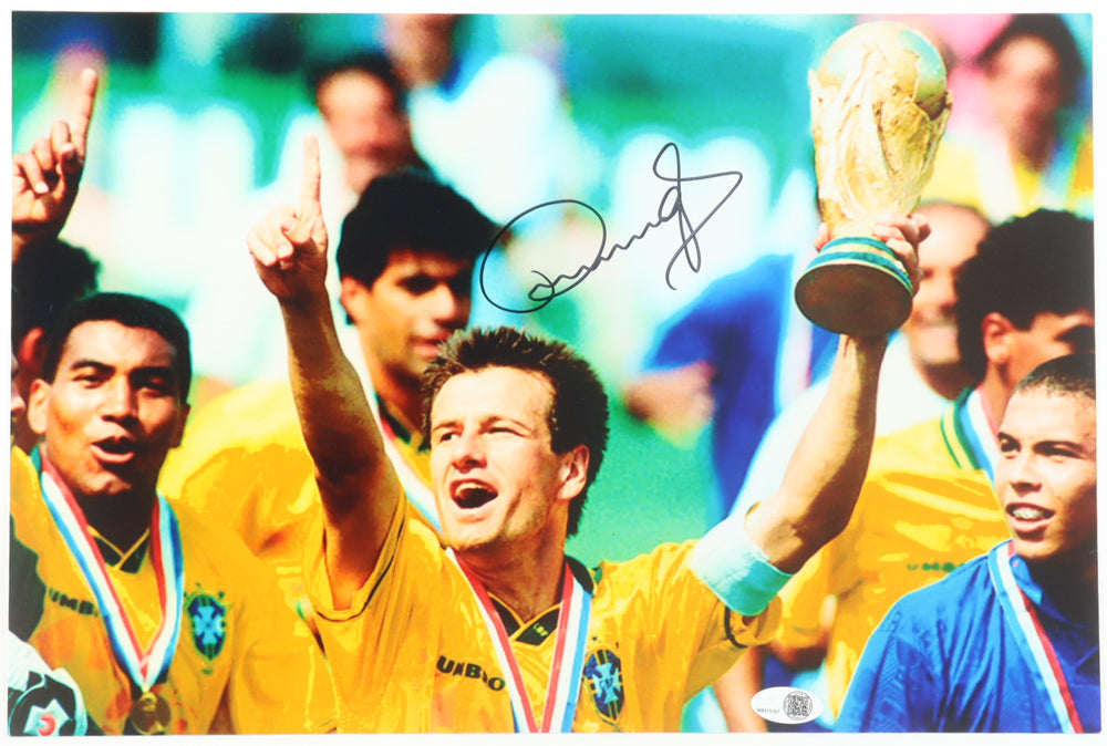 Dunga Signed Brazil 10x15 Photo (JSA) - JSA Witnessed