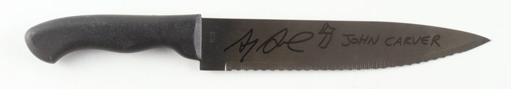 Alex Armbruster Signed (Legends & JSA) Knife Inscribed "John Carver" - Thanksgiving