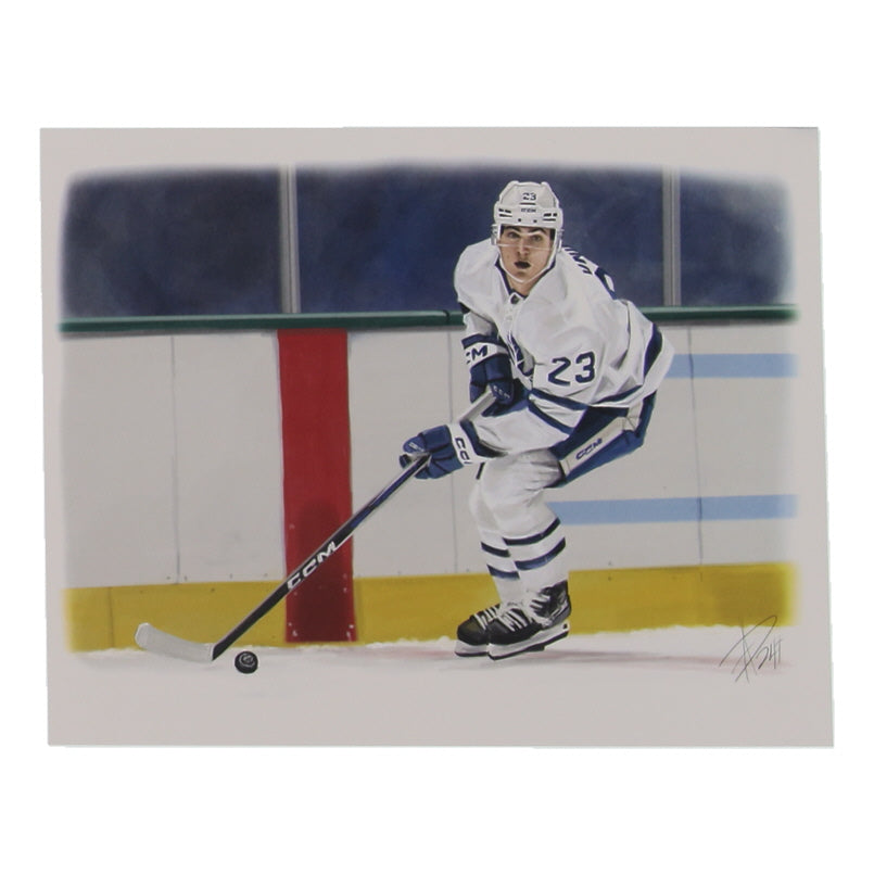 Matthew Knies Maple Leafs 8x10 Lithograph 'Knies' By Alex Douglas (ArtByAD.CA) Limited Edition #18 / 20