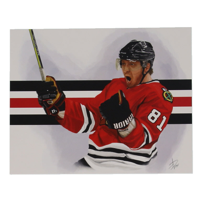 "Hossa" Blackhawks 8x10 Lithograph By Alex Douglas (ArtByAD.CA) Limited Edition #3 / 4