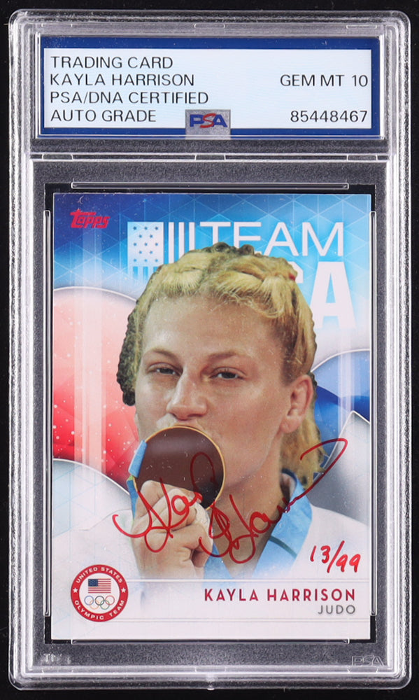 Kayla Harrison Signed 2016 Topps U.S. Olympic Team #9 RC #41/99 (BGS | Autograph Graded 10) - Limited Edition 41/ 99 - Rookie Card