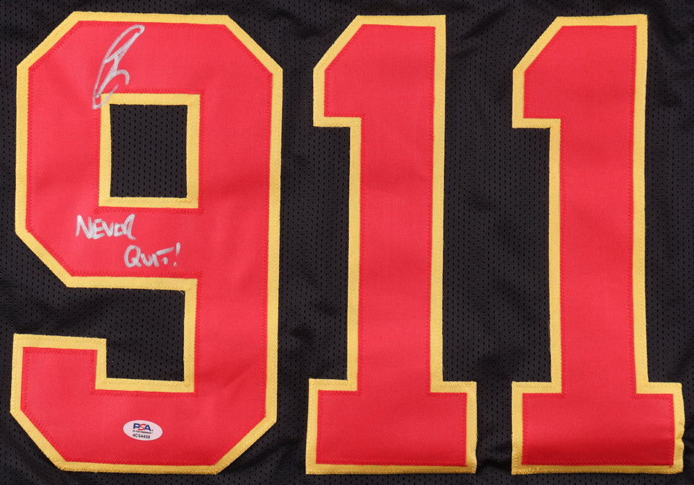 Robert O'Neill Signed (PSA) "The Operator" 9/11 Tribute Jersey Inscribed "Never Quit!" - U.S. Navy SEAL Who Killed Osama Bin Laden