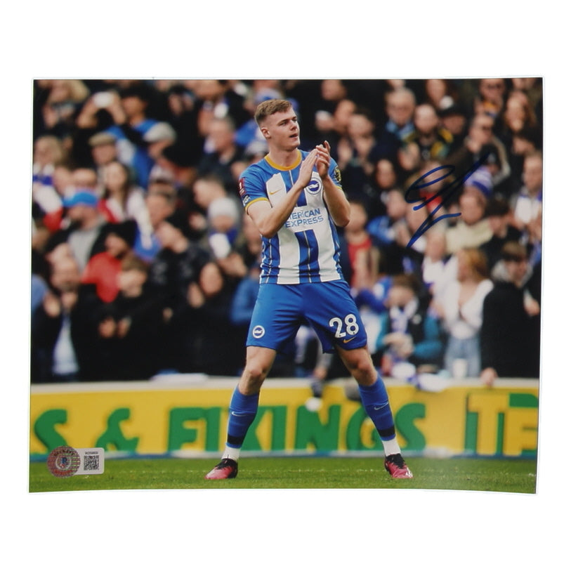 Evan Ferguson Signed (Beckett) Brighton & Hove Albion F.C. 8x10 Photo - Beckett Witnessed