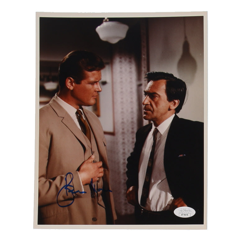 Roger Moore Signed "The Saint" 8x10 Photo (JSA)