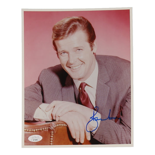 Roger Moore Signed 8x10 Photo (JSA)