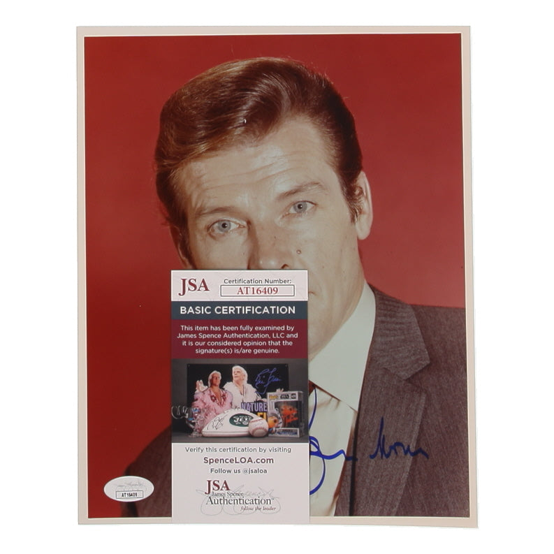 Roger Moore Signed 8x10 Photo (JSA)