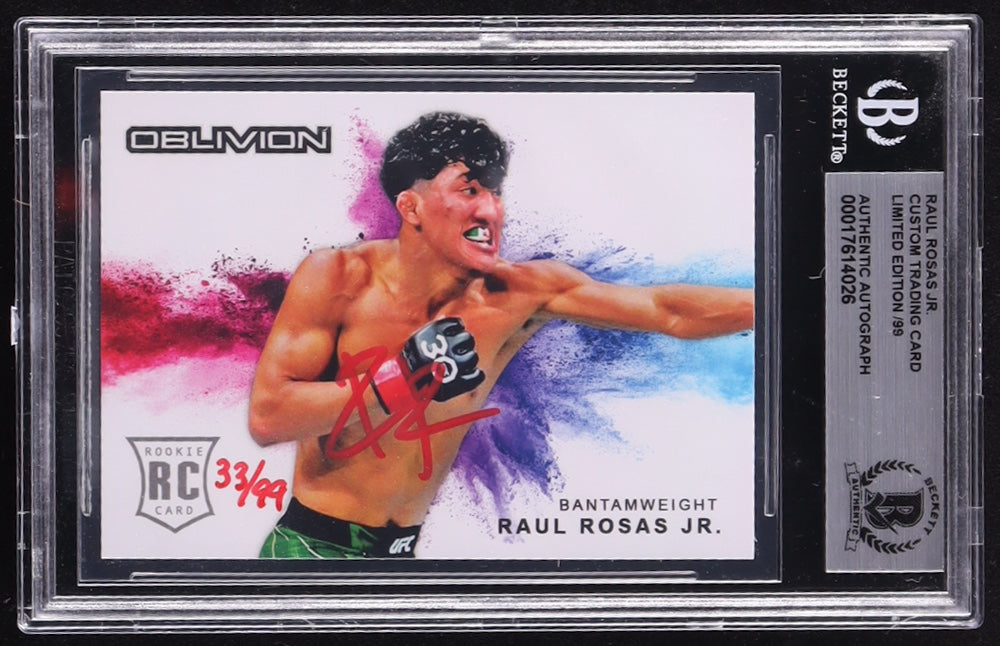 Raul Rosas Jr. Signed LE Custom UFC Trading Card #/99 (BGS) - Limited Edition # / 99