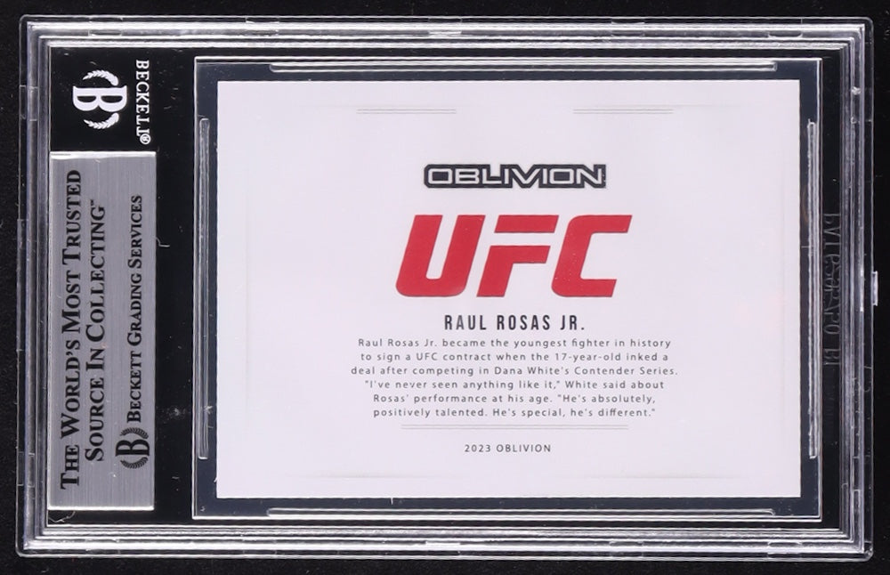 Raul Rosas Jr. Signed LE Custom UFC Trading Card #/99 (BGS) - Limited Edition # / 99