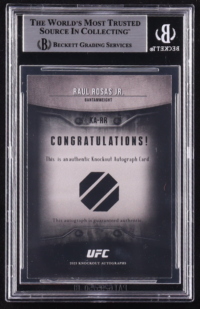 Raul Rosas Jr. Signed LE Custom UFC Trading Card #/99 (BGS) Limited Edition # / 99