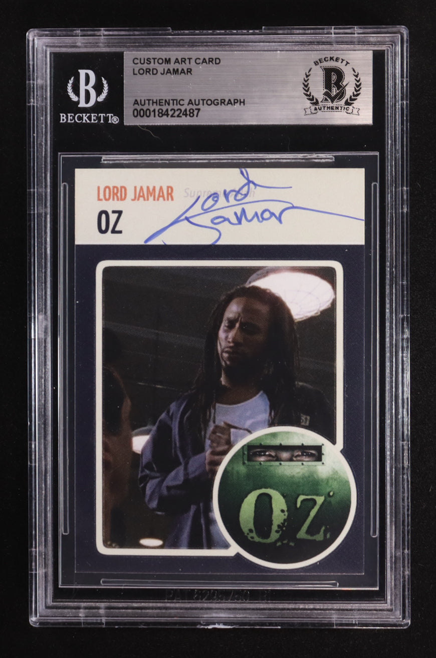 Lord Jamar Signed Custom Art Card (BGS) Autograph Graded Authentic - Rapper - Brand Nubian